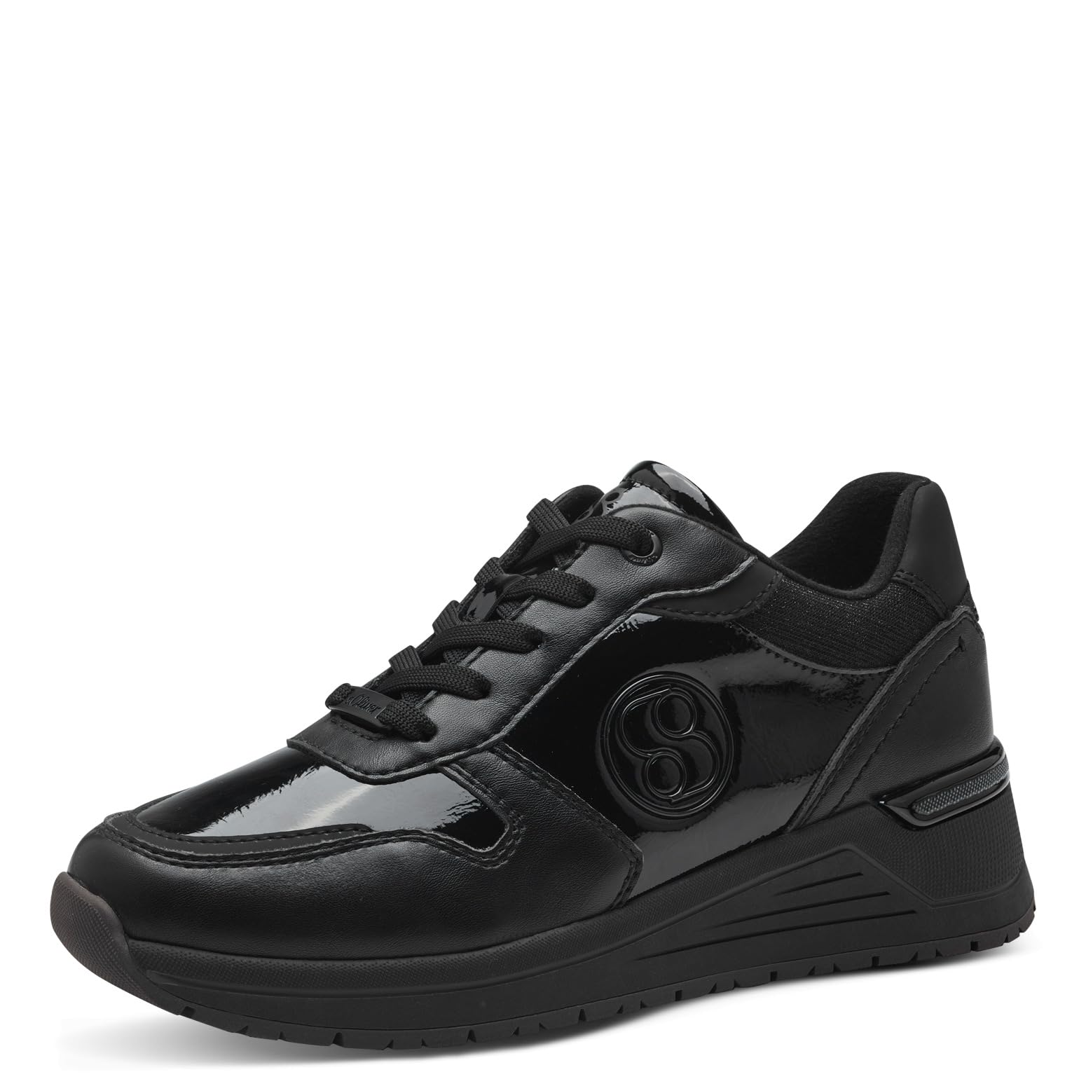 s.Oliver Women's Low 5-23619-43 Trainers, Black, 6 UK