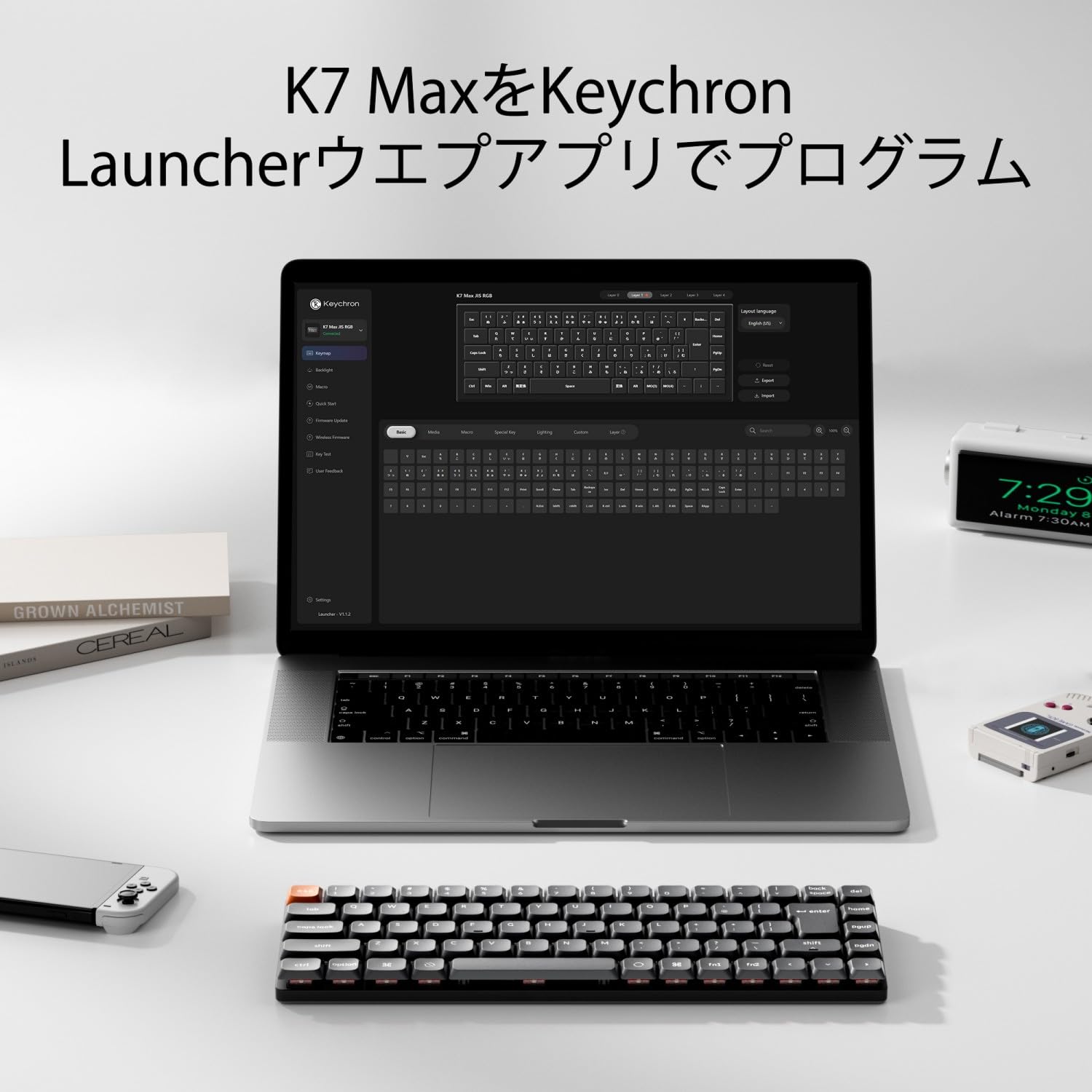 Amazon | 【国内正規品】Keychron K7 Max QMK/VIA対応薄型ワイヤレス