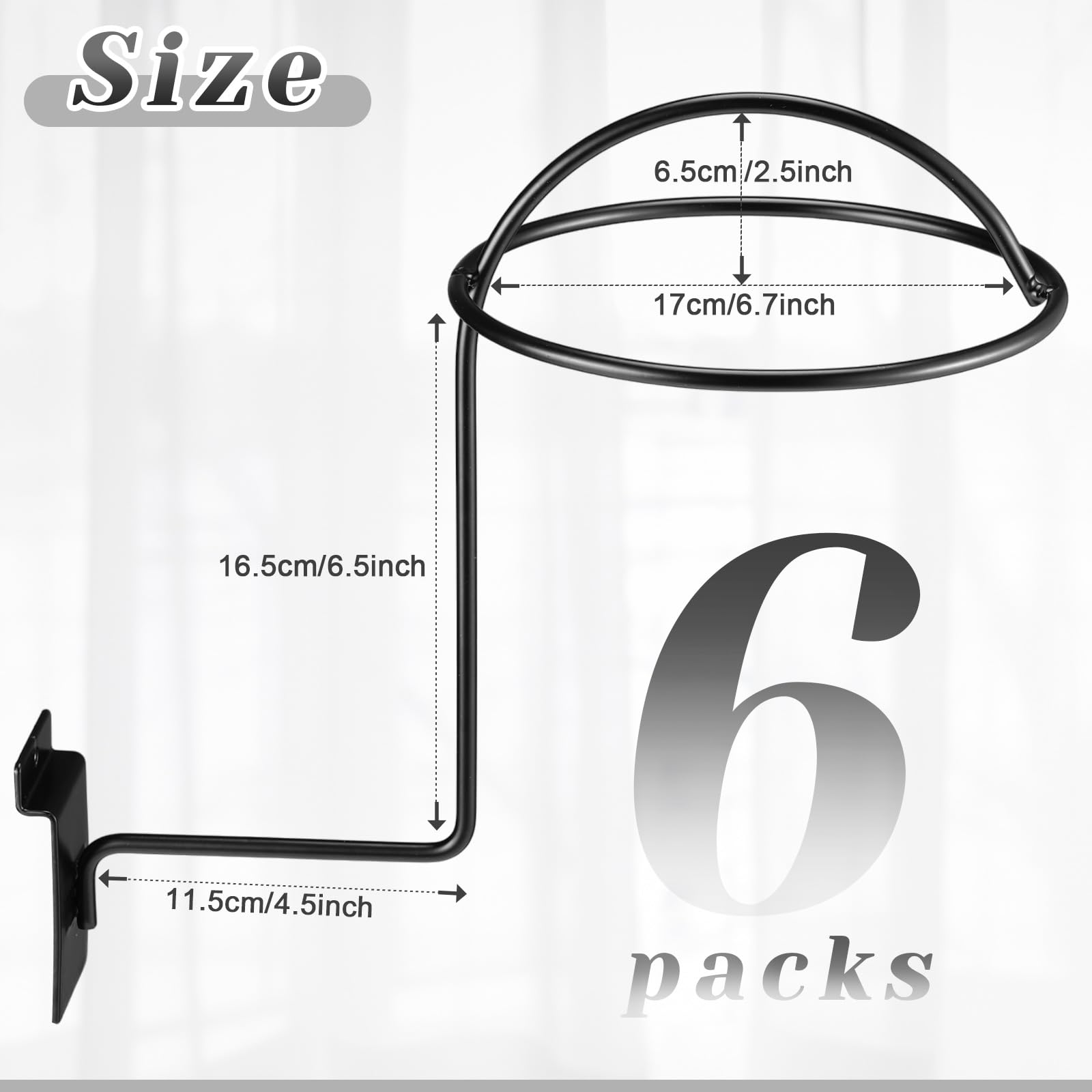 Gridwall Hat Rack Gridwall Hat Organizers Blulu 6 Pcs Metal Hat Display Racks For ...