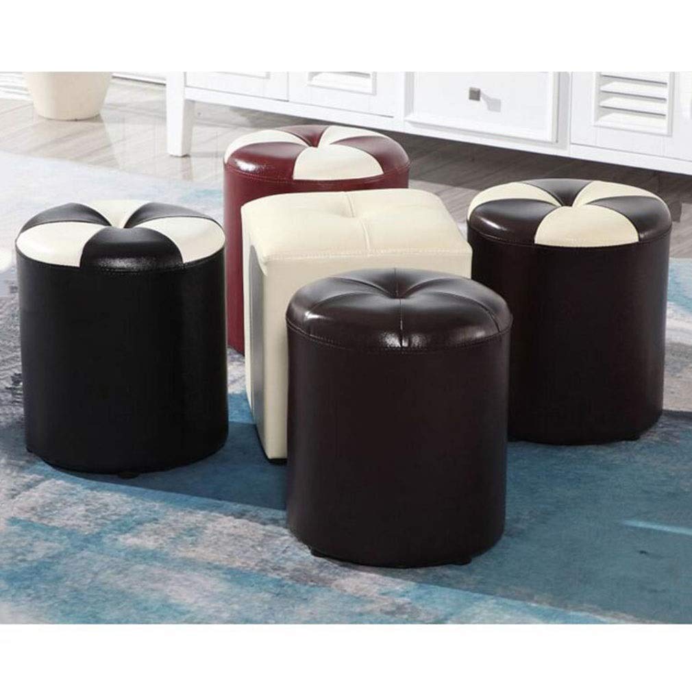 Taburete redondo transpirable y antimanchas para sofa y tocador 1
