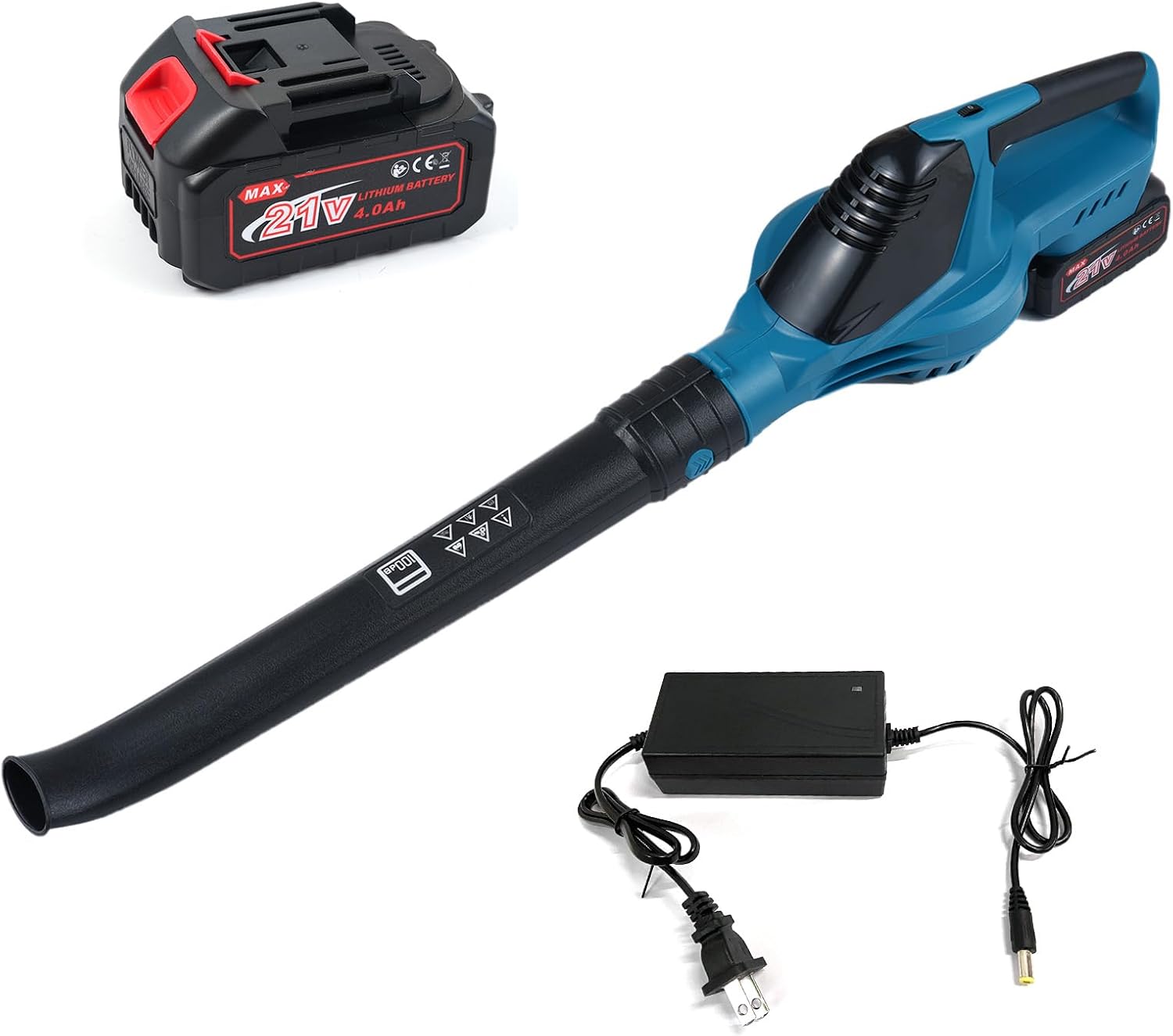 Blower 21V Battery Powered Blower with Battery and 100MPH 120CFM High Speed Blower Electric er weight Handheld Small Blower for Patio Garden House