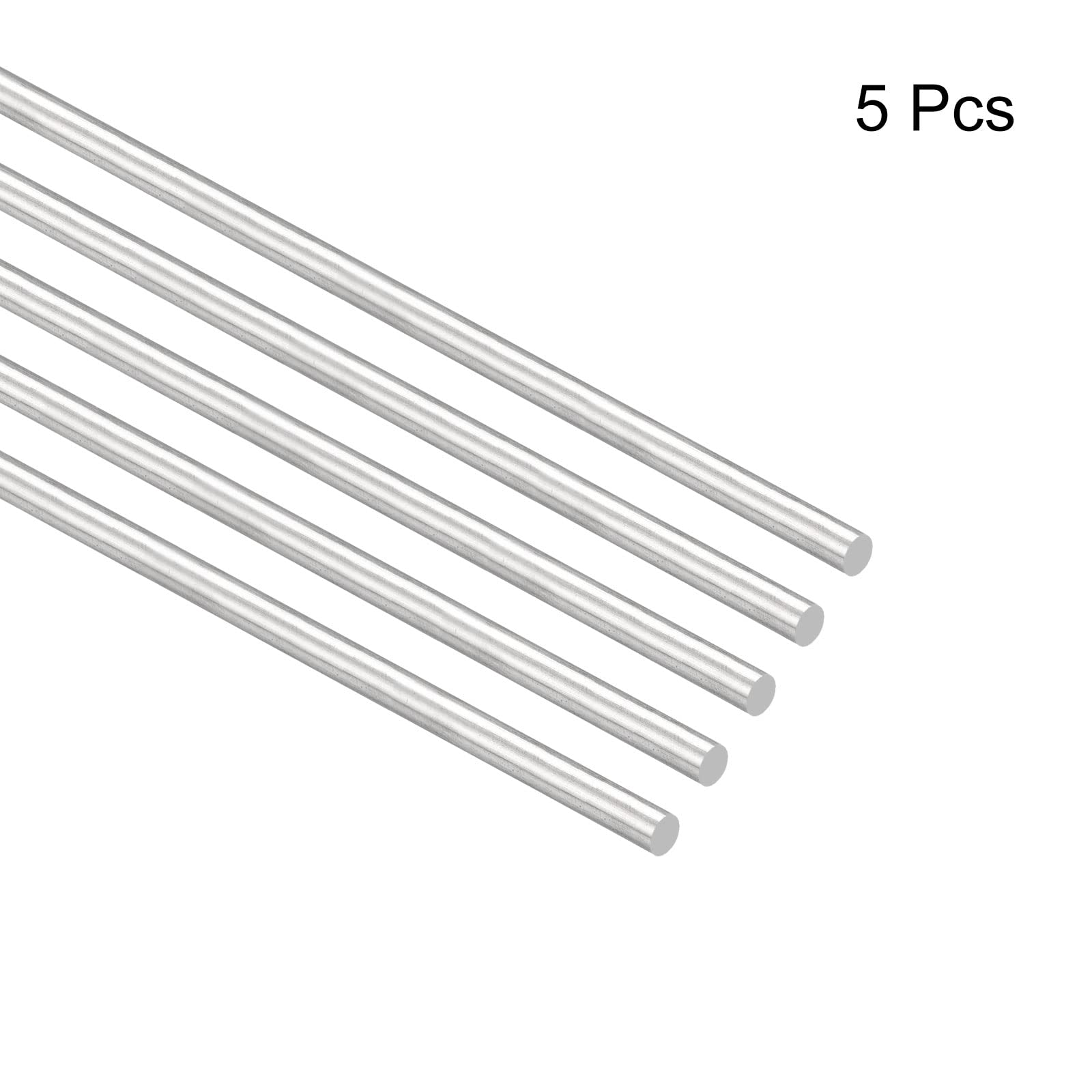 4 Edelstahl-Rundstäbe 8 X 300 Mm – 304er Stahl, Glatt, Rostfrei, Für DIY, Modellbau, Achsen, Wellen & Drehmaschinen