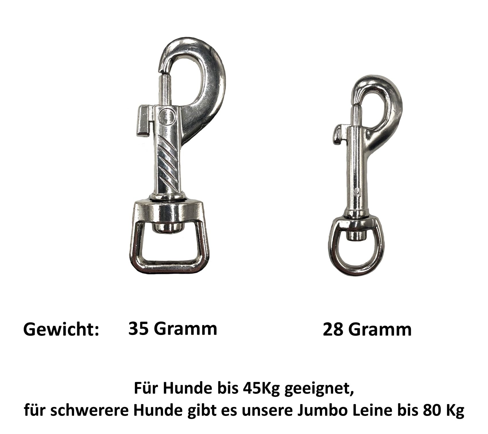 Hundeleine Doppelleine Übungsleine Führleine für mittlere Hunde bis 45 Kg über 39 Farben sehr stabil (2,80 m, Schwarz-Grün)