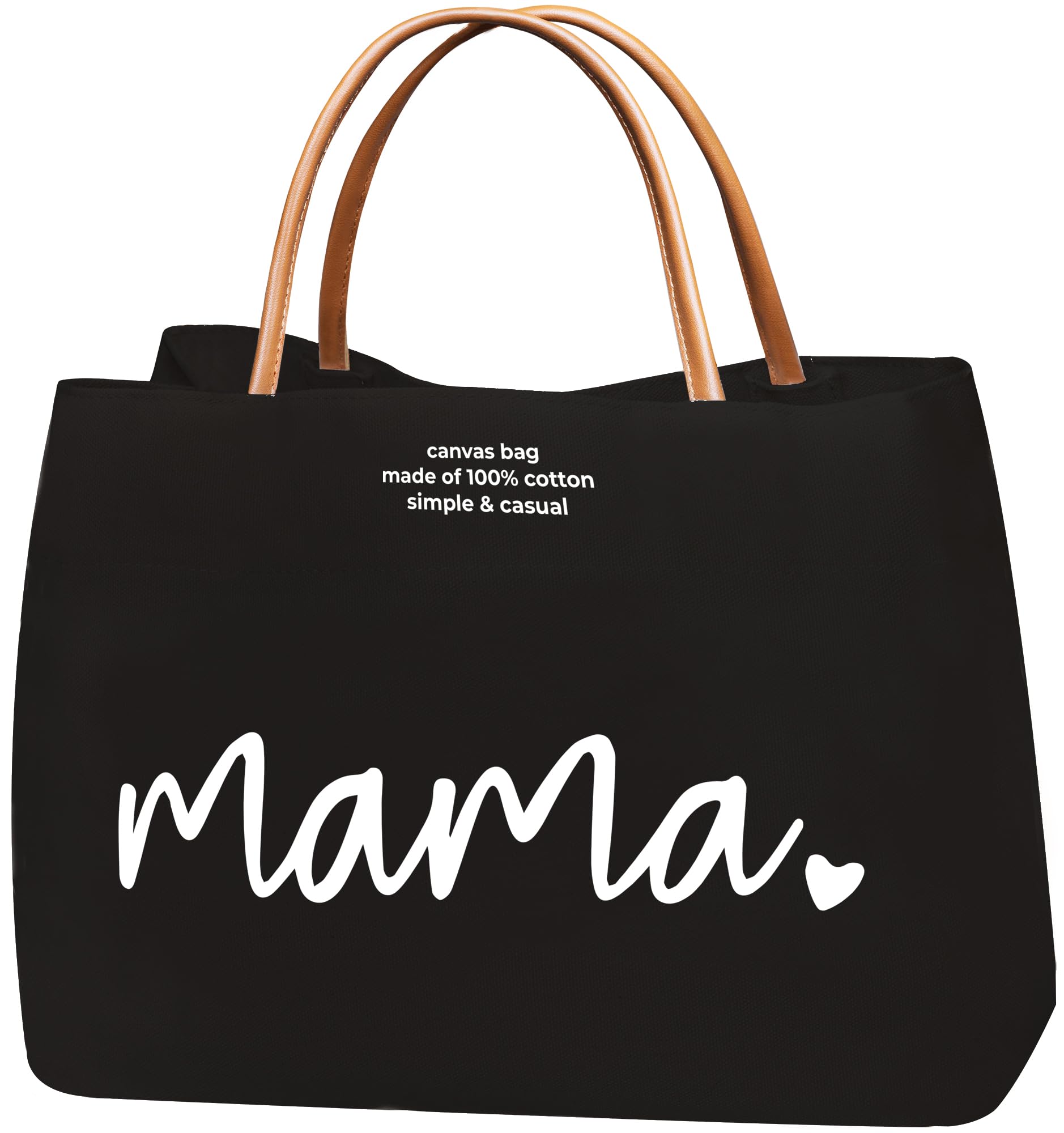 UNLOCKCUP New Mom Mama Tote Bag - Ideal Gift for New Mom Hospital Essentials, Postpartum Gifts, Maternity Bag for Pregnancy