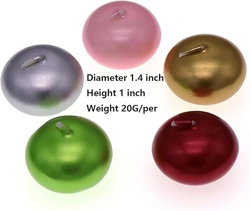 Miniatura 4 de Velas flotantes metálicas, velas ovaladas multicolor con 200 pétalos de rosa de seda, discos de vela de larga duración para bodas, aniversarios,