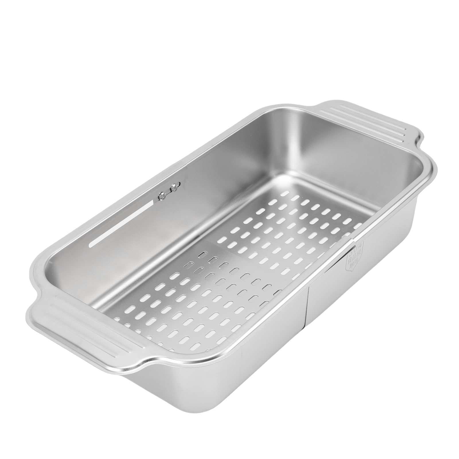 Passoire Extensible sur L'Évier, Passoire en Acier Inoxydable pour le Lavage des Légumes et des Fruits (L)