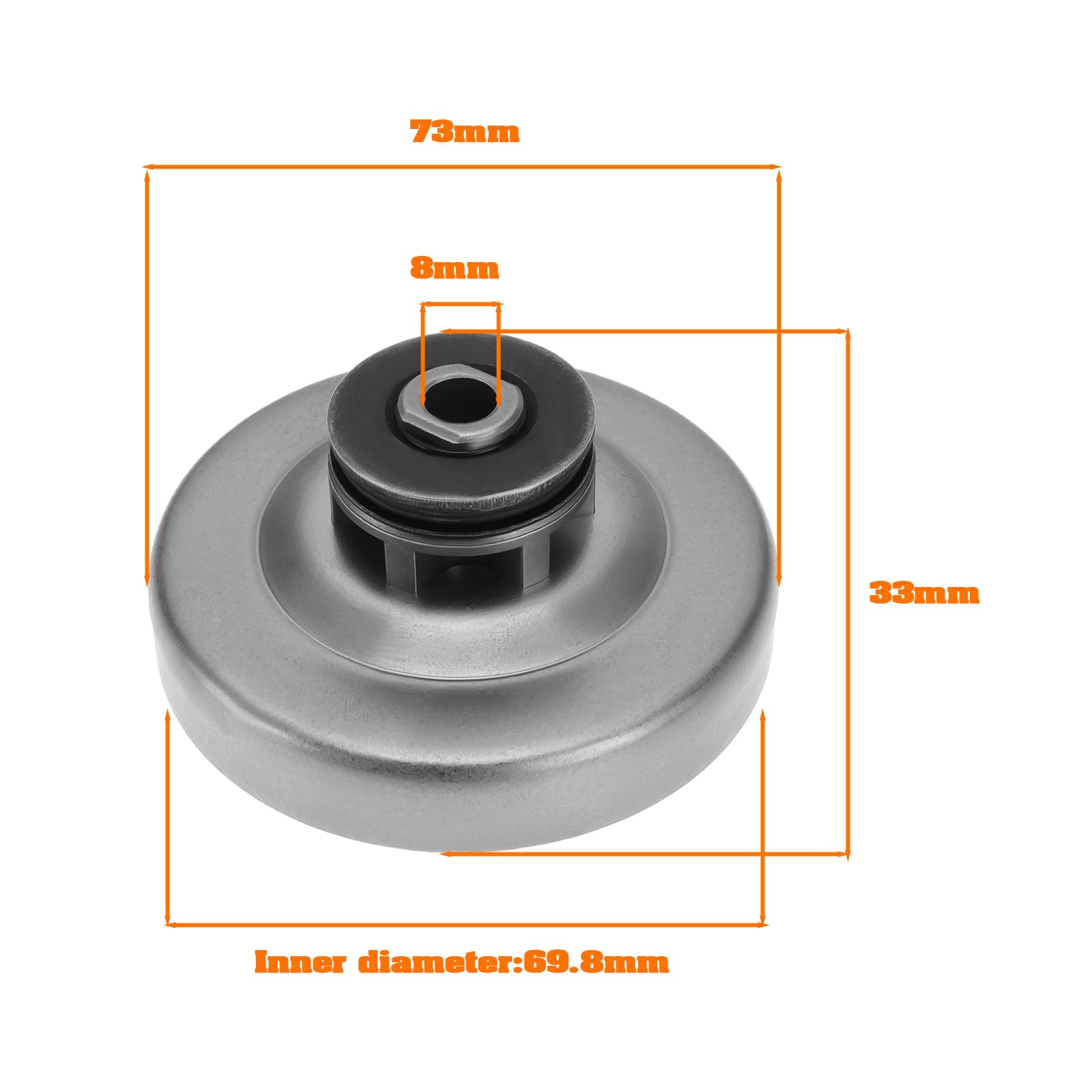 YINETTECH Chain Saw Clutch Drum Sprocket 225-223-110 Replacement Part 225-223-111 Compatible with Makita UC3001A UC3501A UC4001A UC3003A UC3503A Compatible with Dolmar ES162-A ES172-A - Image 4