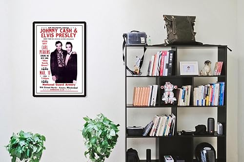 Miniatura 4 de Johnny Cash w Elvis Presley - Póster de concierto vintage, Mississippi