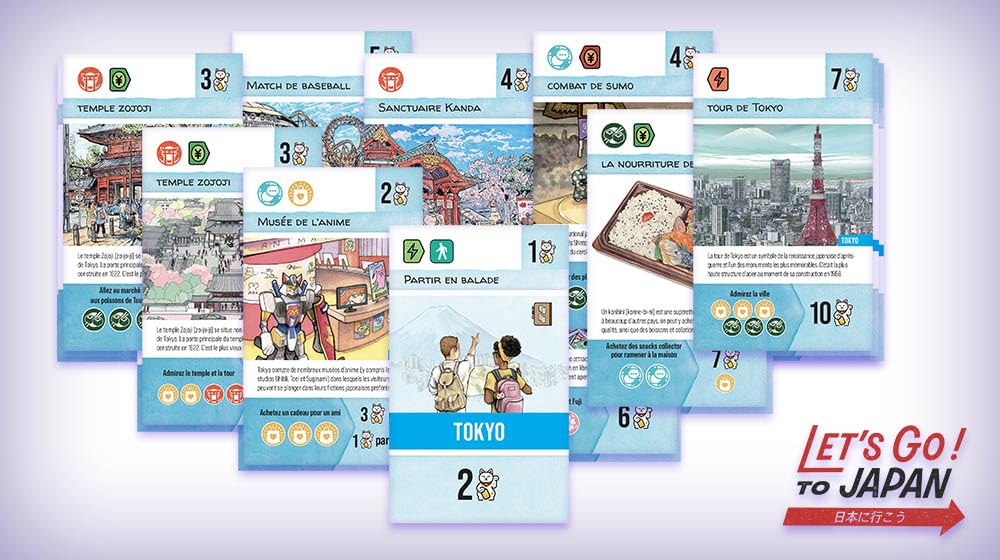 Don't Panic Games | Let's Go ! to Japan | Jeu de société | À partir de 10 Ans | 1 à 4 Joueurs | 45 Minutes | Version Française
