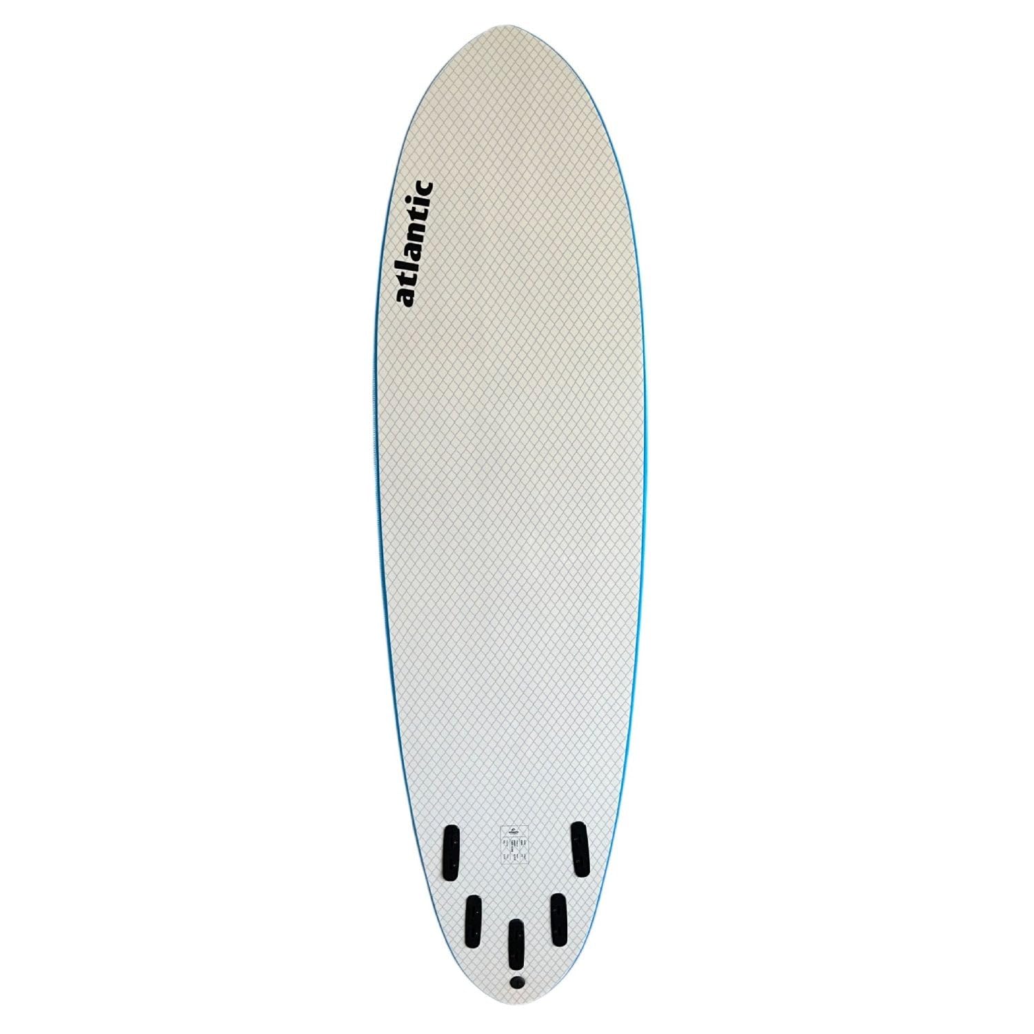 Atlantic Boards | Tabla de Surf Softboard Shark 2.0 | Polivalente para Principiantes e Intermedios | Incluye 5 Quillas + Invento | Alta Durabilidad y Rendimiento en Olas Potentes