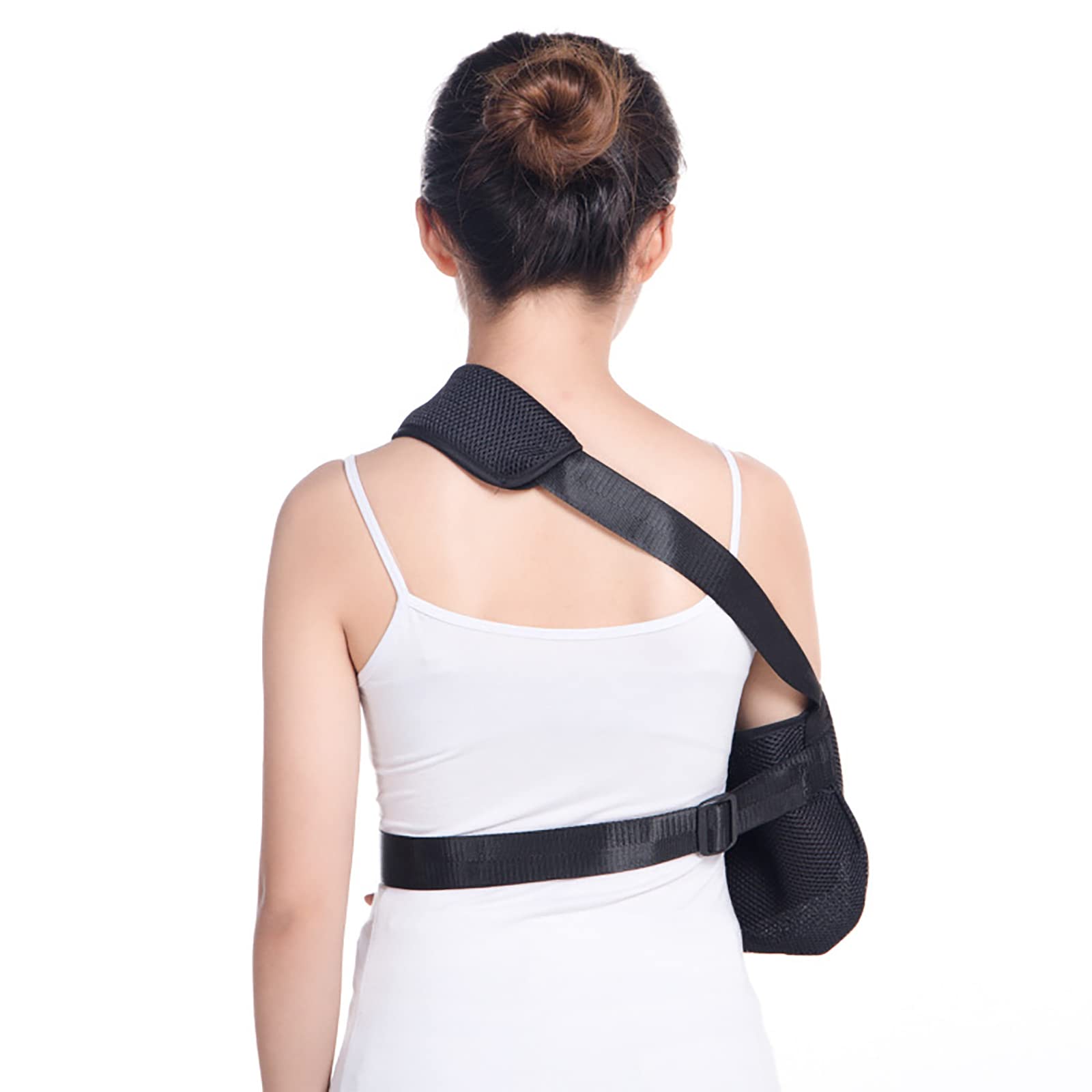 Cabestrillo para Brazo, inmovilizador de Hombro de Malla Ajustable, Cabestrillo para Ducha, Soporte médico Transpirable para Hombro y Codo
