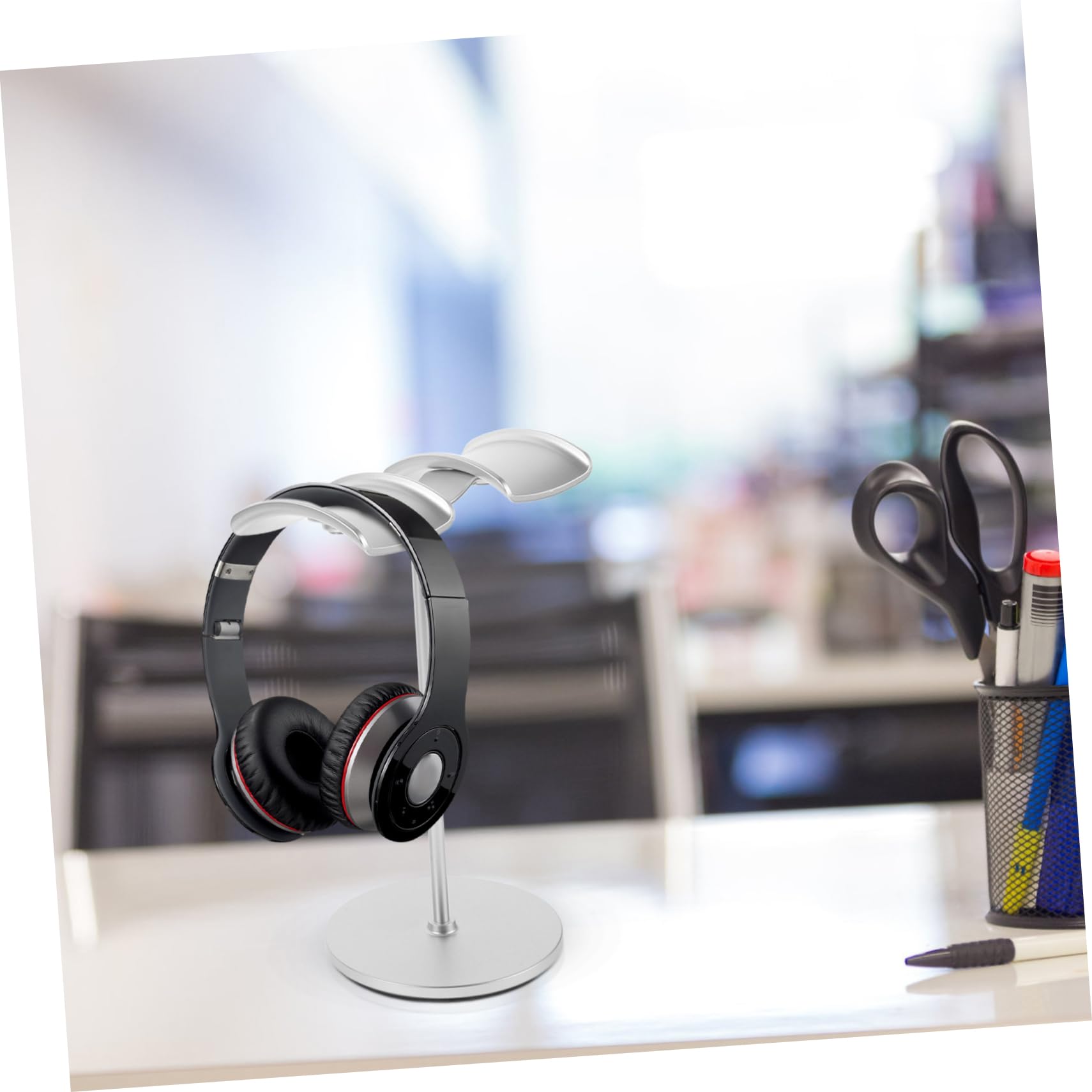 Homoyoyo 2pezzi Supporto Per Cuffie Da Gancio Per Cuffie Da Tavolo Supporto Per Auricolari Organizzatore Salvaspazio Per Scrivania Design Elegante e Moderno