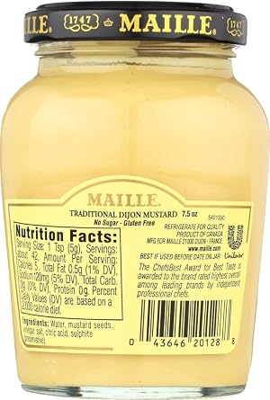 Maille Dijon Originale Traditional Dijon Mustard -- 7.5 oz (pack of 2)