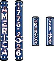 Vista 19 de Decoración de cocina con estampado de flores azules para interiores, 4 accesorios para manijas de puerta, fundas duraderas para manijas