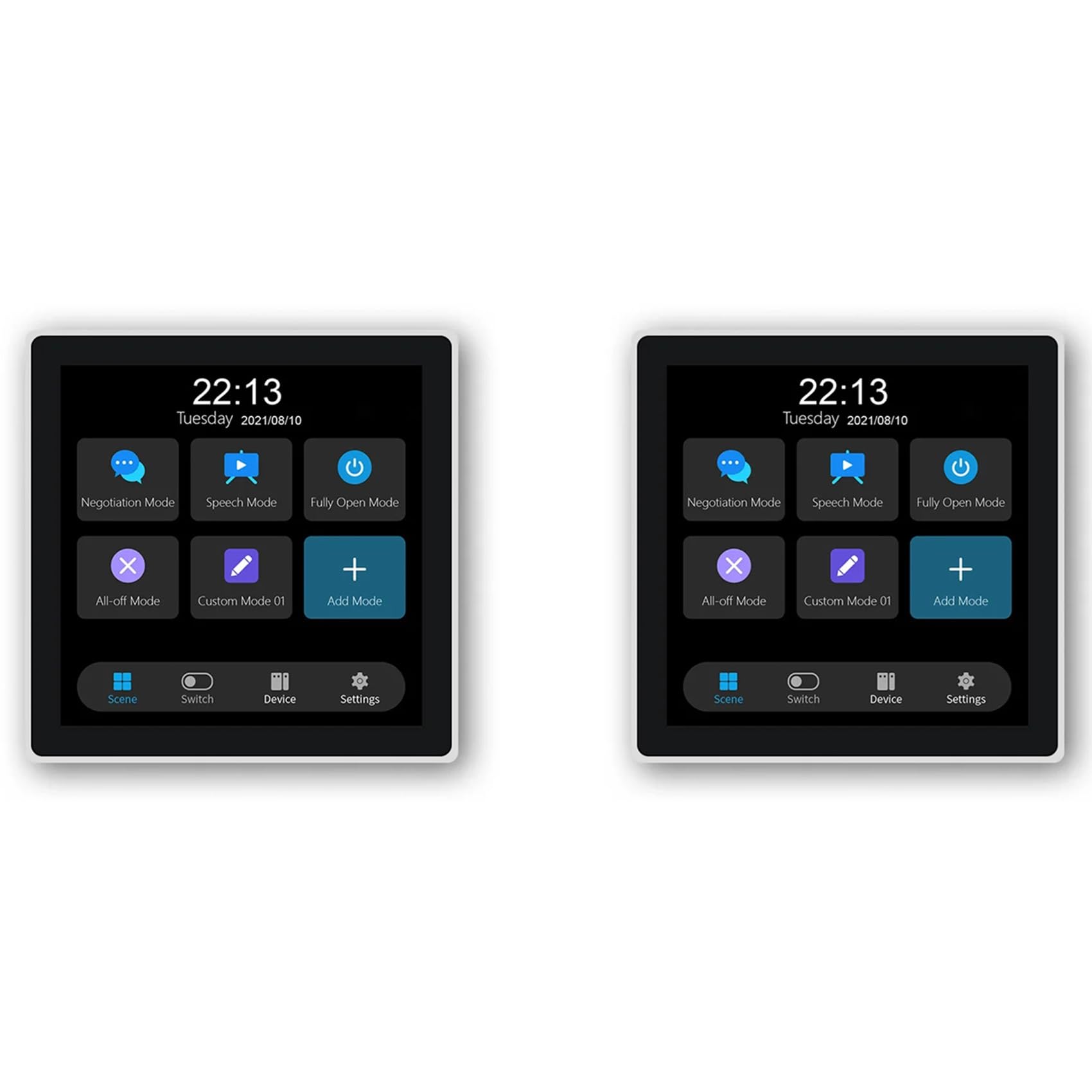 2X Panel de Interruptor de Pantalla Táctil Tuya T3E, Interruptor de Luz de Pared con Pulsador Zigbee para Panel de Control Inteligente de la UE, Color