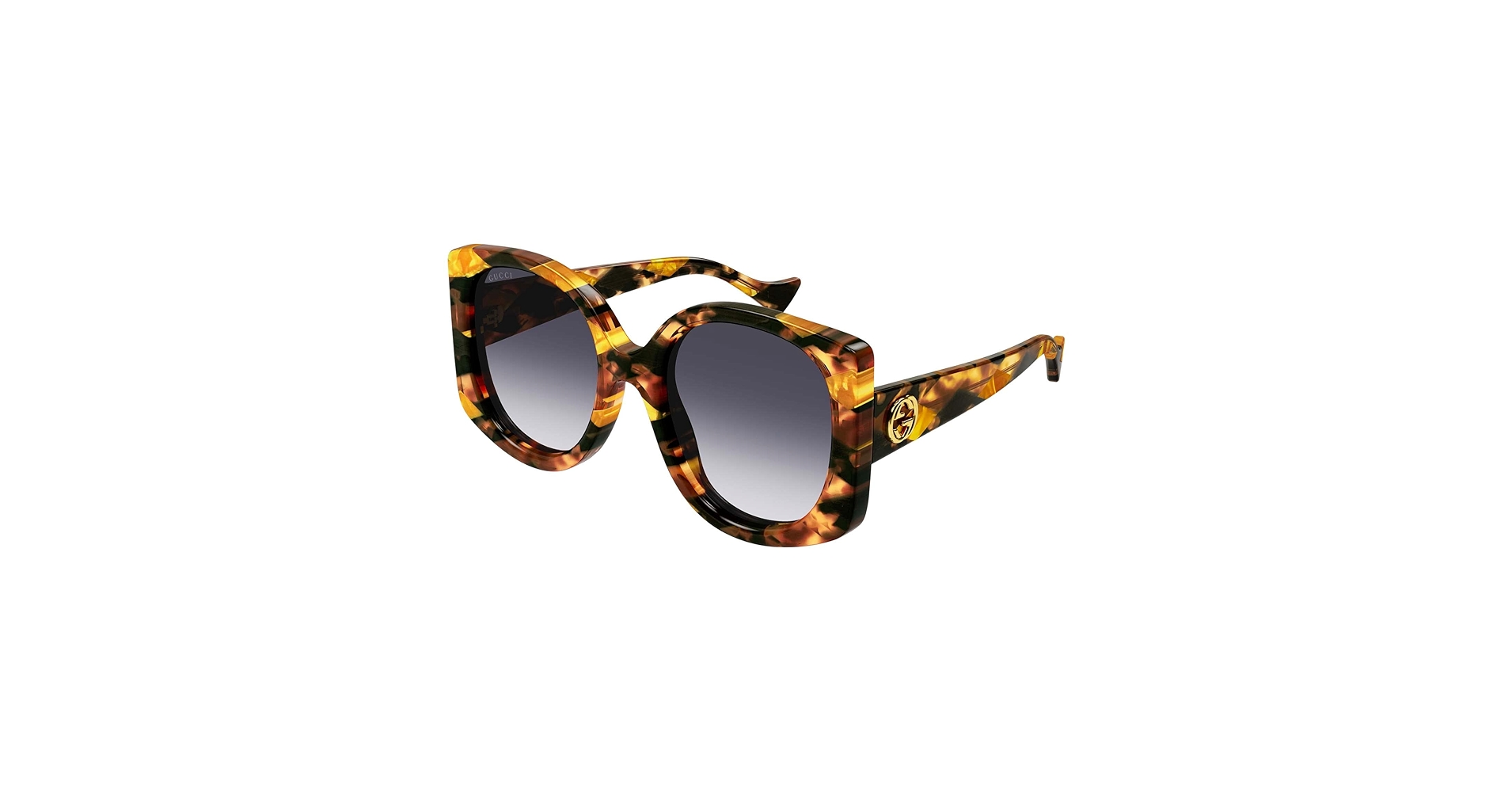Gucci Women's GG Acetate Oversized Round Sunglasses, Havana