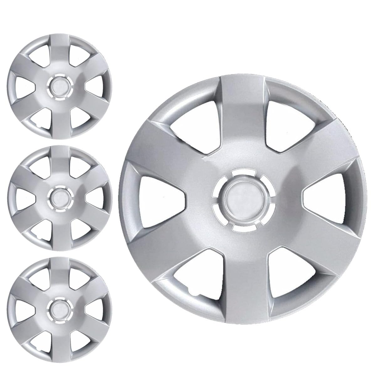 SERIE 4 BORCHIE - 4 COPRICERCHI COPPE RUOTA 14 PER TOYOTA AYGO
