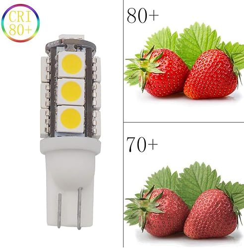 Vista 33 de GRV T10 921 194 13-5050 SMD - Lámpara de bombilla en cuña LED súper brillante, CD 12V Blanco fresco