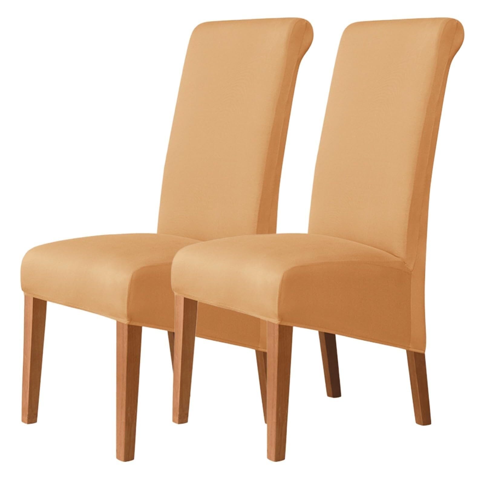 NMVAWIPT Stretch High-Back Dining Chair Covers, Removable Washable Protectors With Elastic Bottom, For Home, Restaurant, Banquet(#5,2Pcs)