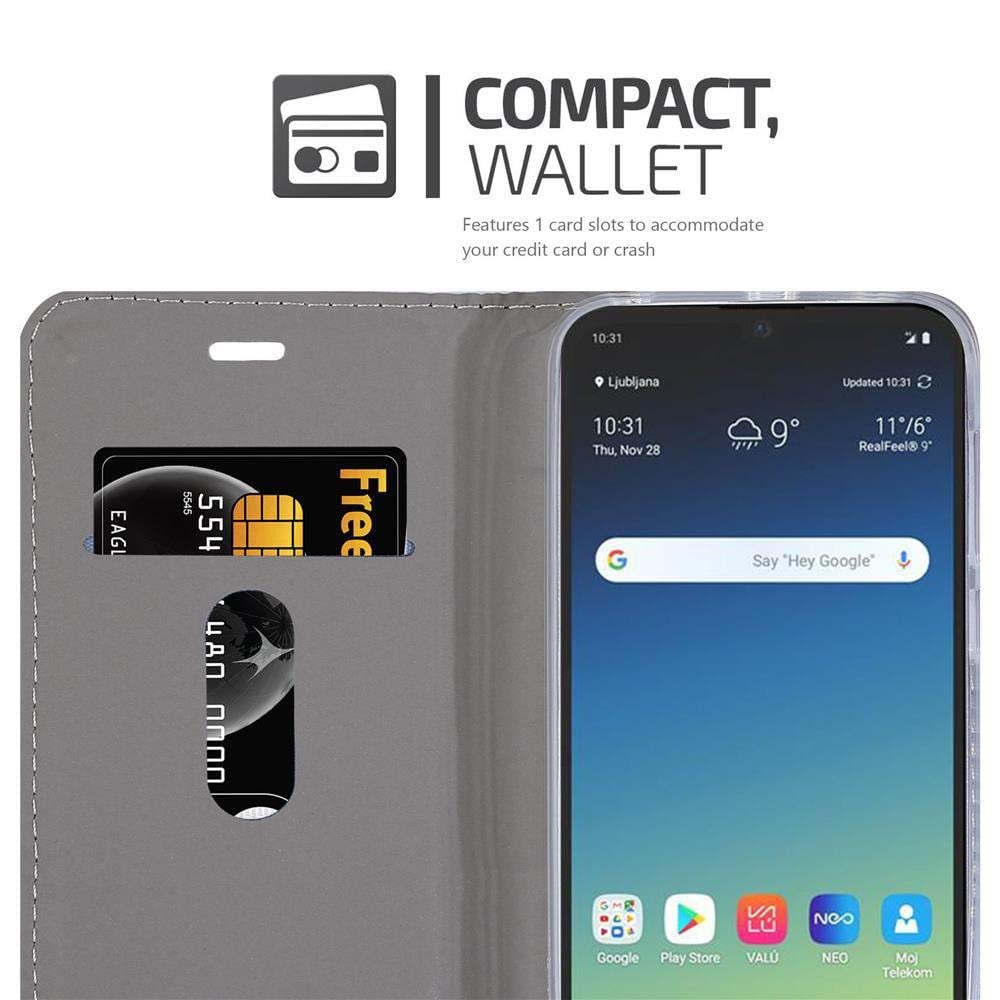 Cadorabo Custodia Libro per LG V50 in BRUNO CAFÉ - con Vani di Carte