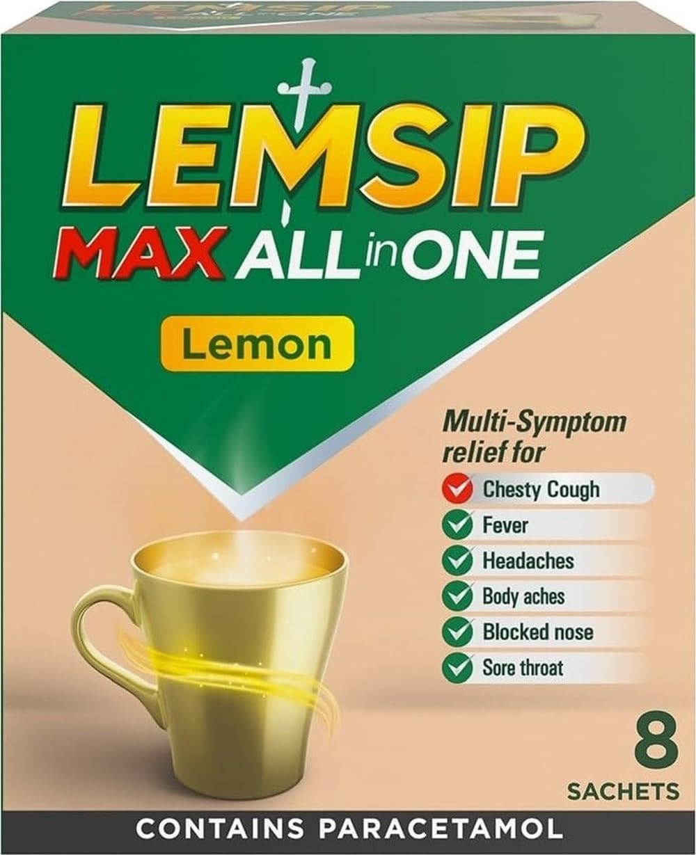 Lemsip Max All In One Lemon Sachets 8 Sachets