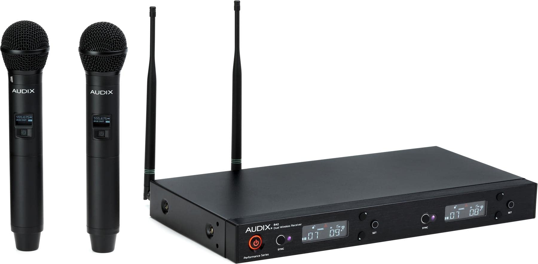 Amazon.com: AUDIX AP42 OM2 Dual Handheld Wireless Microphone