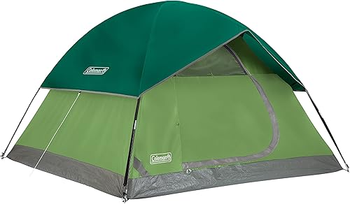 Coleman Sundome tienda de campaña con mosca de lluvia, tienda de campaña para 2346 personas se instala en 10 minutos, refugio resistente a la