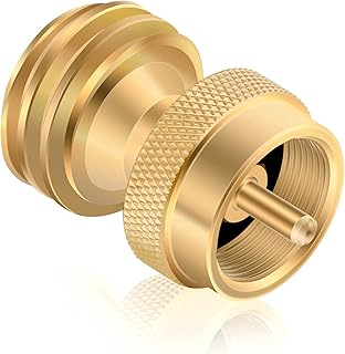 1lb to 20lb Propane Tank Adapter, 1lb Propane Refill Adapter for Disposable Throwaway Cylinder, Propane Bottle Adapter Converter Universal 1 lb / 16.4oz Disposable Small Bottle for Gas Grill