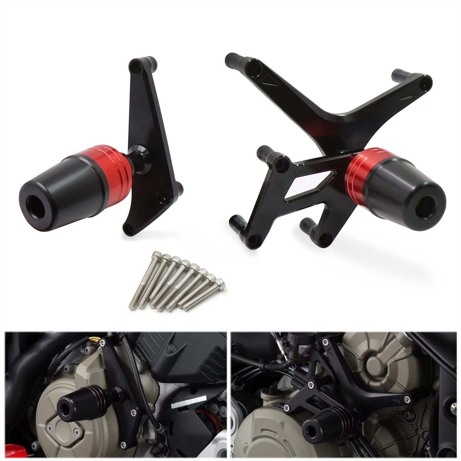 XWDPDNHHD Crashpads Für Ducati Streetfighter V4/V4S 2020-2023 - Sturzschutz