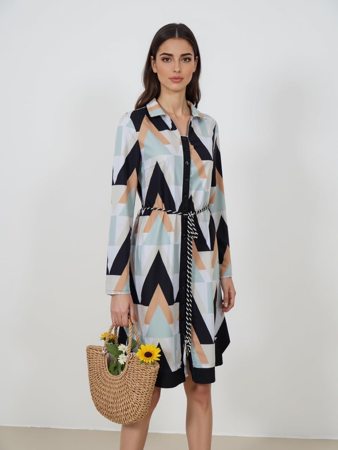 Summer Casual Women's Dresses 2025 Fashion Crew Neck Sleeveless Tank Loose Ruffle Tiered Hem Boho Beach Vacation Mini Dress - Image 2