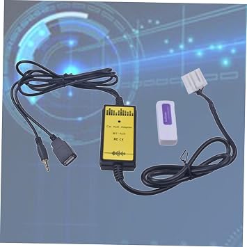 Car USB Aux Adapter for Vehicle Stereo CD Changer Port Plastic
