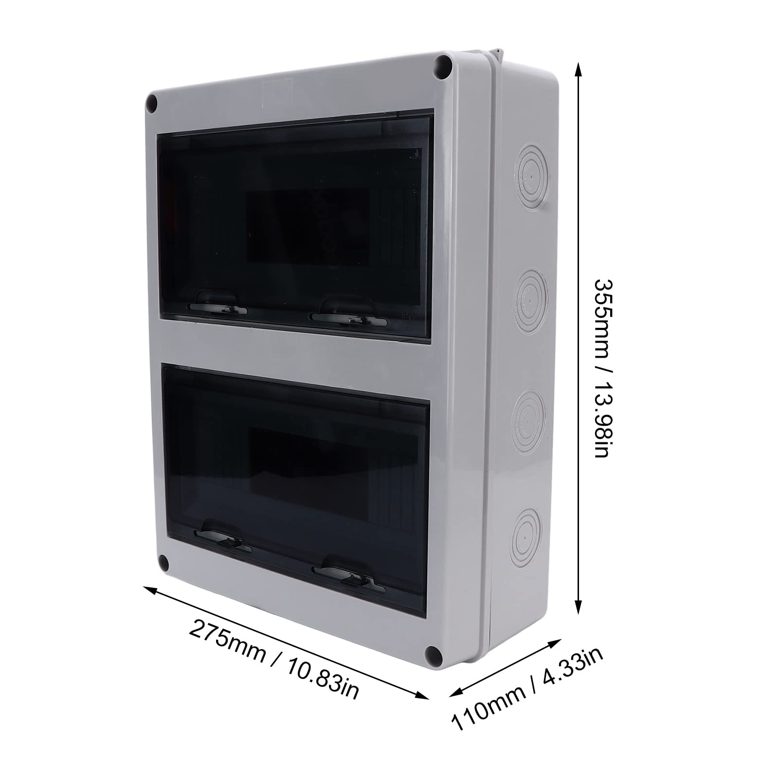 Scatola di Giunzione, Scatola di distribuzione 24 Vie IP65 Custodia di Giunzione in plastica Impermeabile Cover Trasparente per MCB