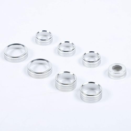 Miniatura 70 de Voodonala Pomos de radio AC para interruptor de aire acondicionado, botón central de consola para interruptor de consola central, moldura para Chevy