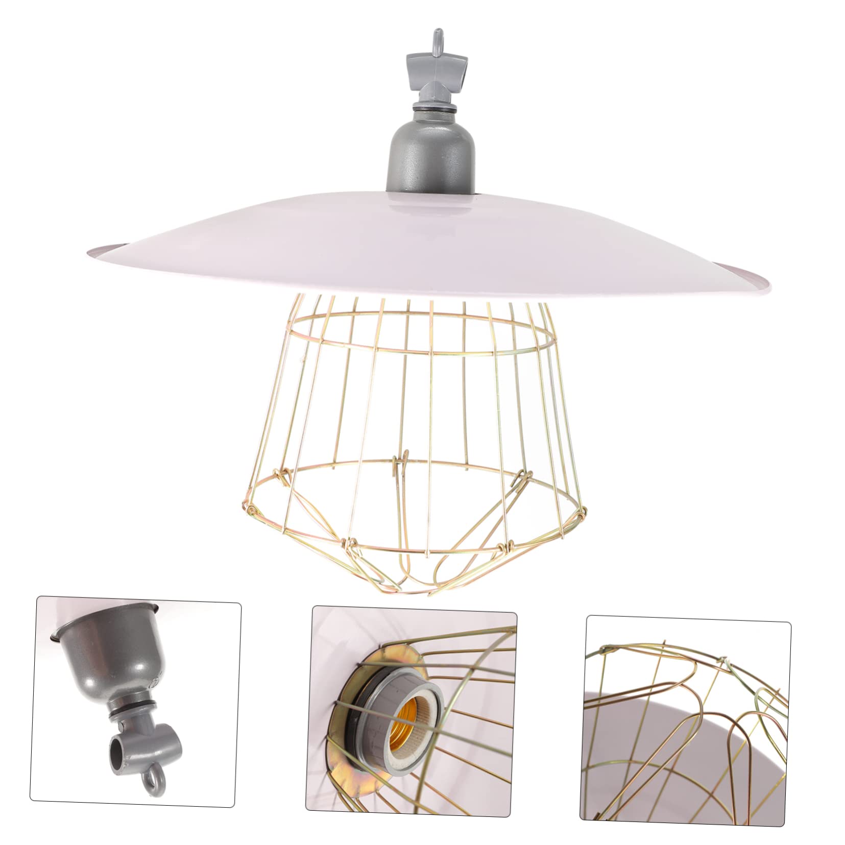 Beaupretty Lampe Chauffante pour Chiots et Oies en Fer Blanc, Facile à Utiliser Effet de Chauffage, pour L'élevage Conservation Chaleur