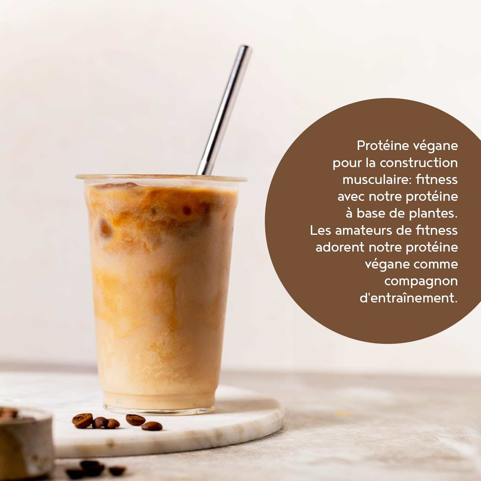 LIMITED EDITION Vegan Proteine en Poudre [600g] | Café Crème | 18g Protein | Pois, Riz & Tournesol | Pre/Post Workout Proteines Musculation | Protéine Powder | Shake de Protéines | Alpha Foods
