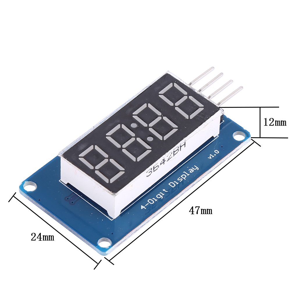 Affichage LED 4-Chiffres Module D'affichage 4Pcs 0.36 Pouces 3.3 ~ 5.5 V Réglable Luminosité Rouge Light