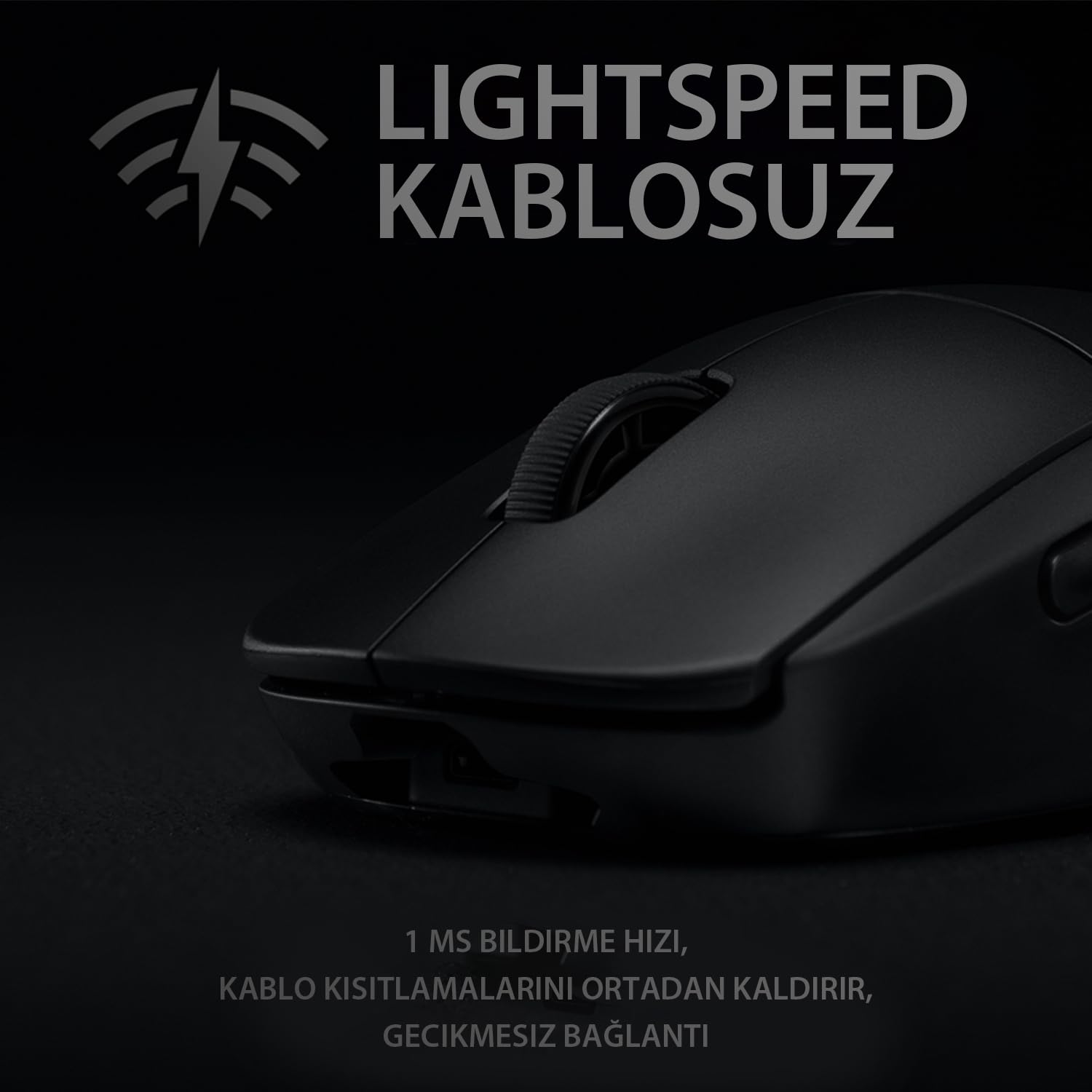 Logitech G PRO Kablosuz LIGHTSPEED Oyuncu Mouse, HERO 25K Sensör
