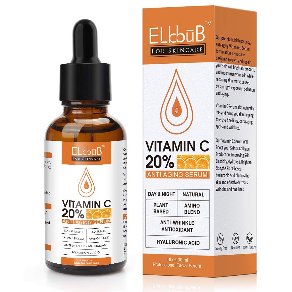 Generic Premium 20% Vitamin C Serum For Face with Hyaluronic Acid, Retinol & Amino Acids - Boost Skin Collagen,Hydrate & Plump Skin, Anti Aging & Wrinkle Facial Serum