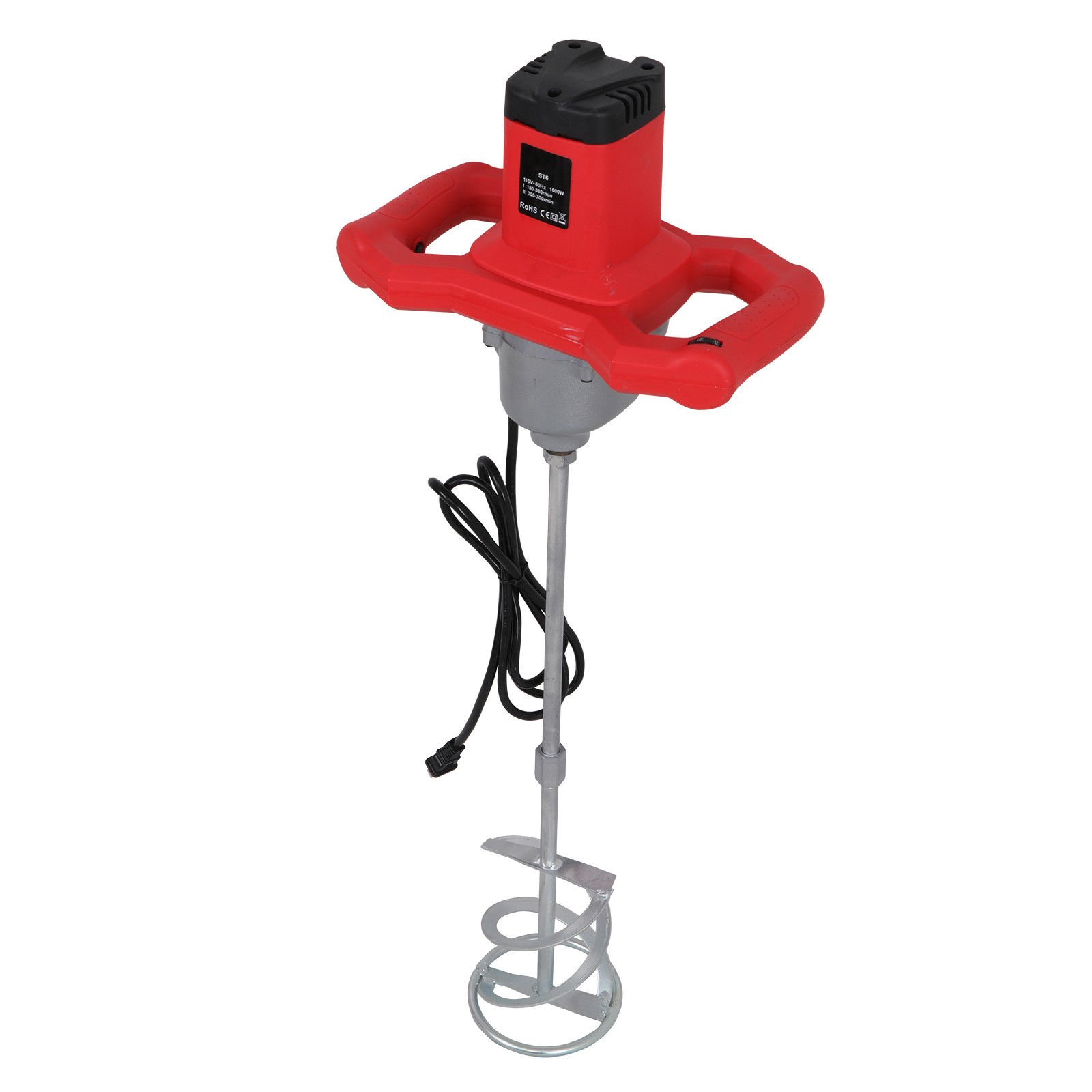 Buy BBBUY Electric Mortar Mixer, 1600W Handheld Dual High Low Gear 6