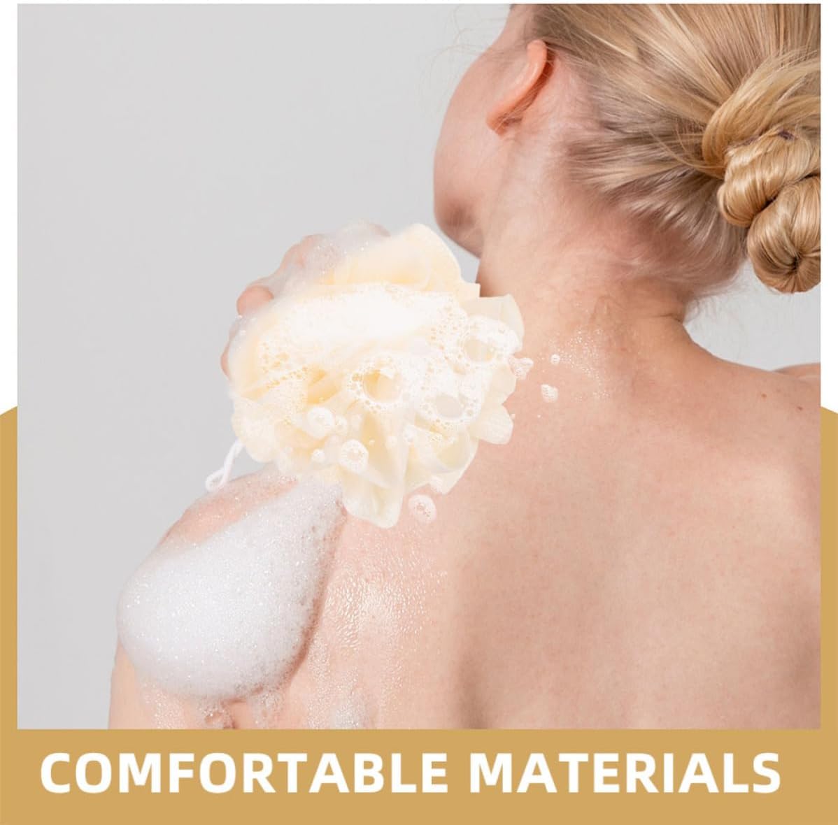 MAGICLULU 2pcs Dual-Sided Exfoliating Bath Scrubber with Soap Pocket Lightweight Sturdy Pe Cloth Body Washcloth for Men and Women Travel-Friendly Shower Accessory