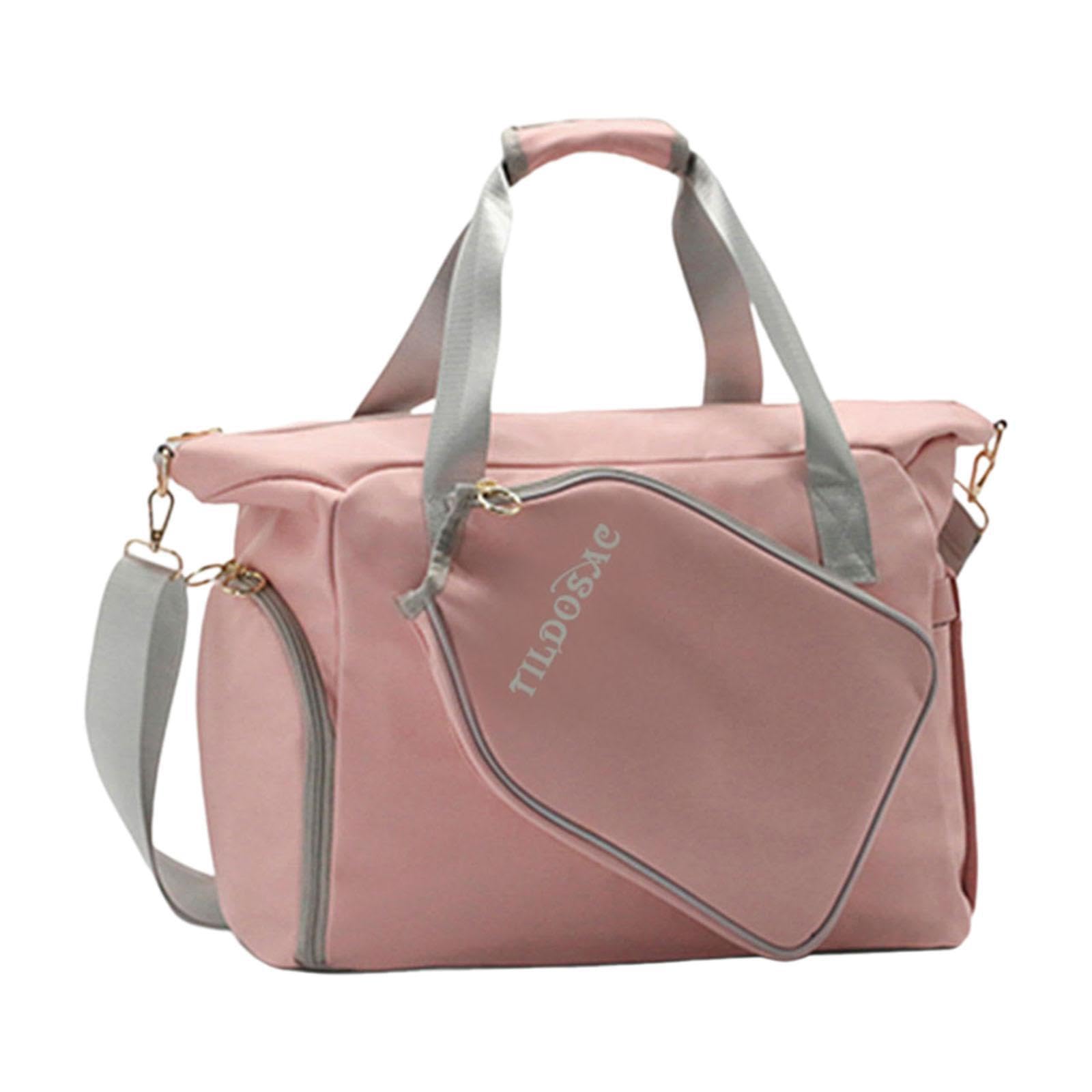 Borsa da Pickleball con Cerniera, Resistente, Comoda da | capacità, per attività divertenti all'aperto, allenamento fitness, borsa da pickleball, tote rosa da donna