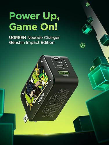 Miniatura 10 de UGREEN Cargador USB C de 65 W, Nexode 3 puertos GaN Bloque de cargador rápido, cargador plegable compacto para MacBook ProAir, Dell XPS, iPhone 15