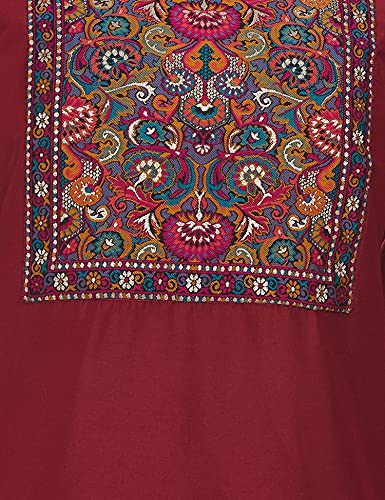 Image of Diverse Women's Cotton Blend Regular Straight Kurtis