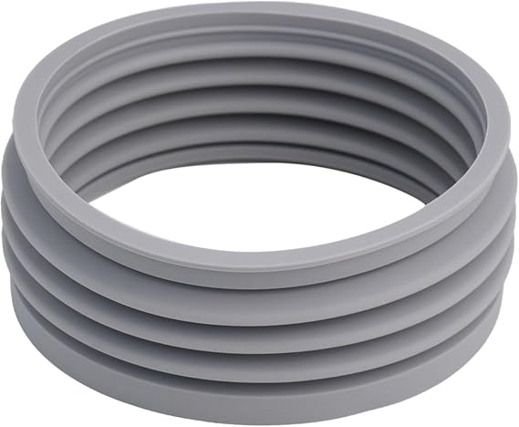 Zoegneer Silicone Dose Bellow for Barsetto V1 BAE01 BAE02S Maxim's B1 Paris BE3899 Coffee Grinder Bean Bin Air Blower to Reduce Grounds Retention Gray 11.9x5.5cm