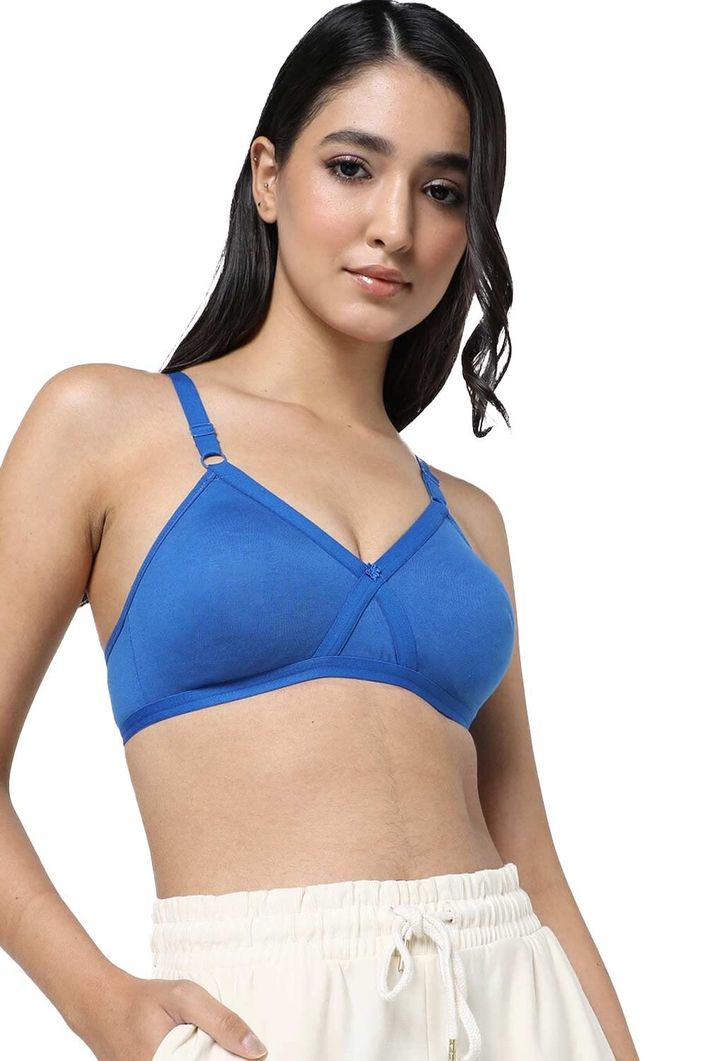 naidu hall Women's Polyester Non-Padded | Non-Wired | Moderate Coverage | Regular Bra | 1 Piece | (Pretti_P)-picture-11