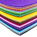 flic-flac 44PCS 8 x 8 inches (20 x 20cm) Assorted Color Felt Fabric Sheets Patchwork Sewing DIY Craft 1mm Thick … (20cm * 20cm, 44pcs)