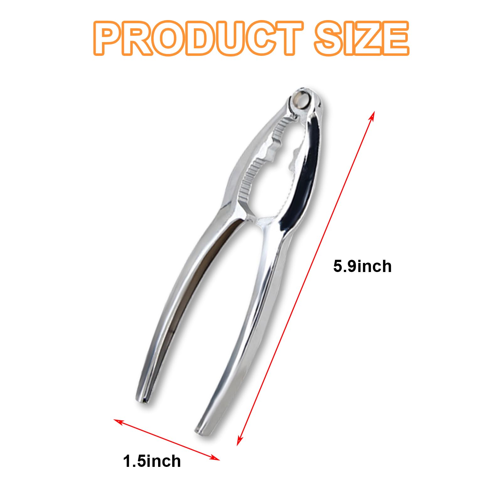 30 Pcs Crab Leg Crackers and Tools Set, Voittozege Seafood Tools Crab leg Crackers Lobster Nut Crackers Opener Home Kitchen Parties Tools Nut Cracker Set for Crab Legs, Silver