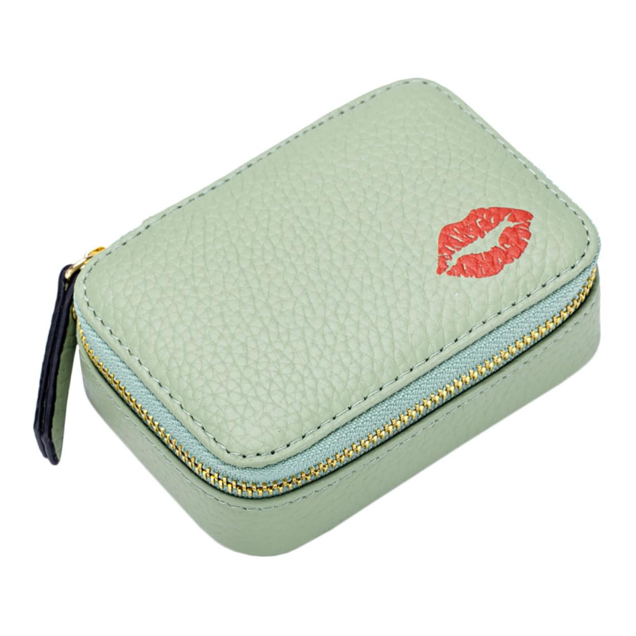 Borsa per Trasporto del Rossetto Astuccio per Trucco Semplice Borsa da Viaggio per Rossetto Specchio Portatile