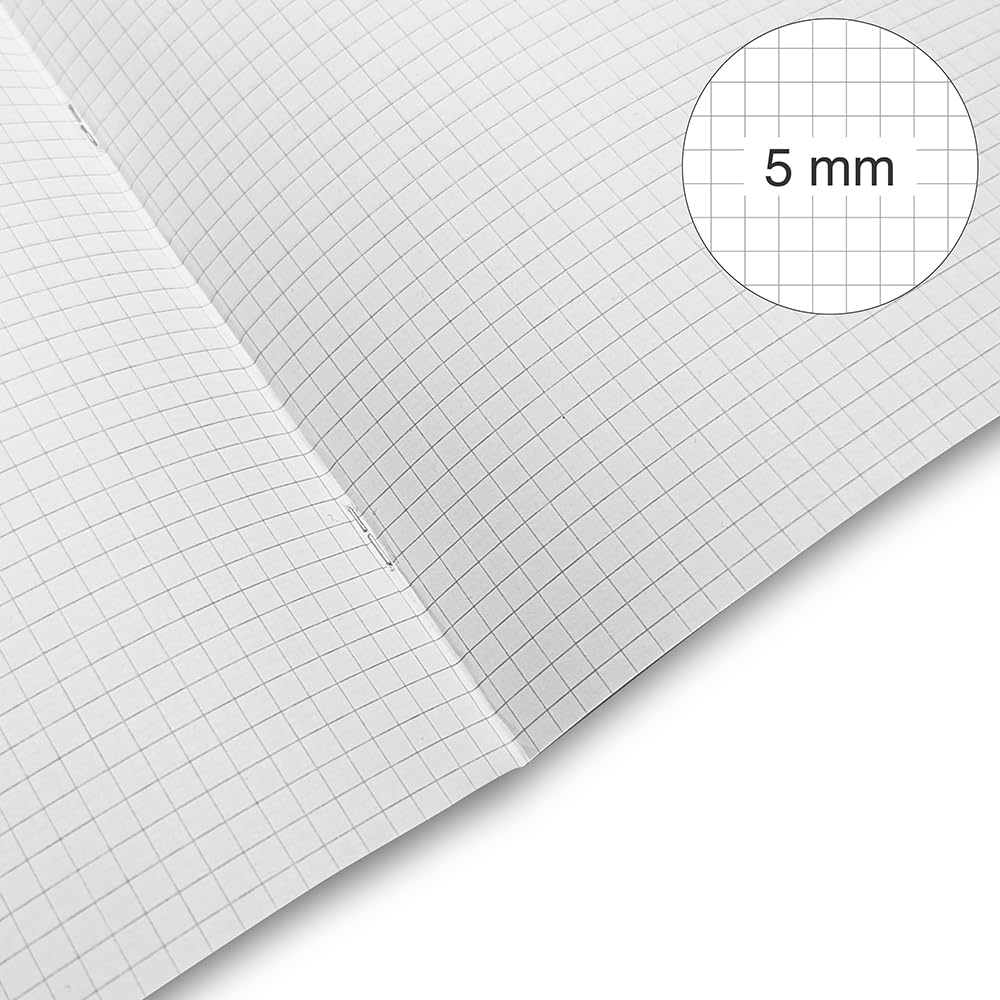 Quaderni BM BeMore A4 - Confezione Da 12 Pezzi, Quadretti 5mm, Carta 100 G/mq, Colorati - Foto 10