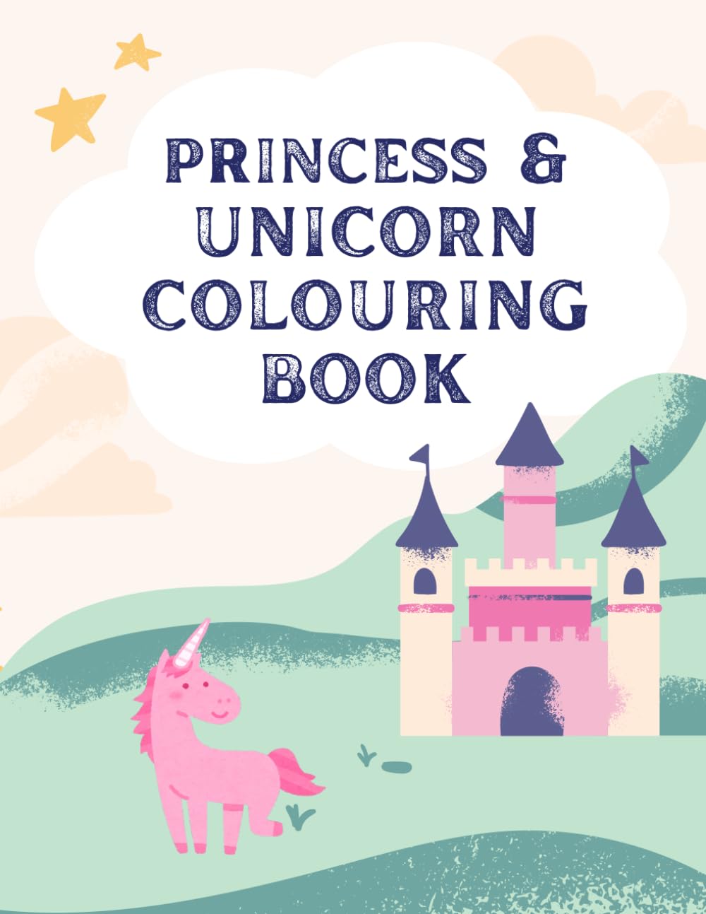 Unicorn & Princess Kids Colouring Book